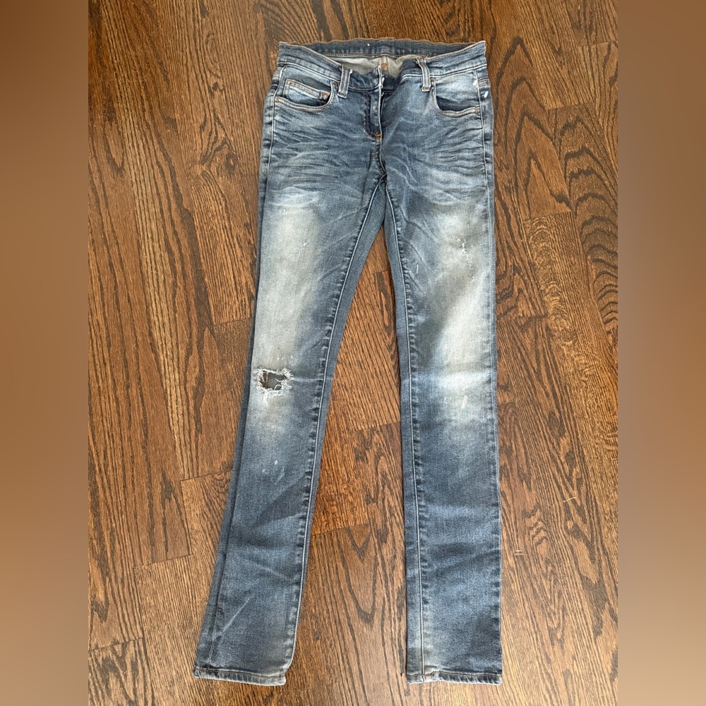 Balmain SKINNY JEANS Sz 38 LOW RISE